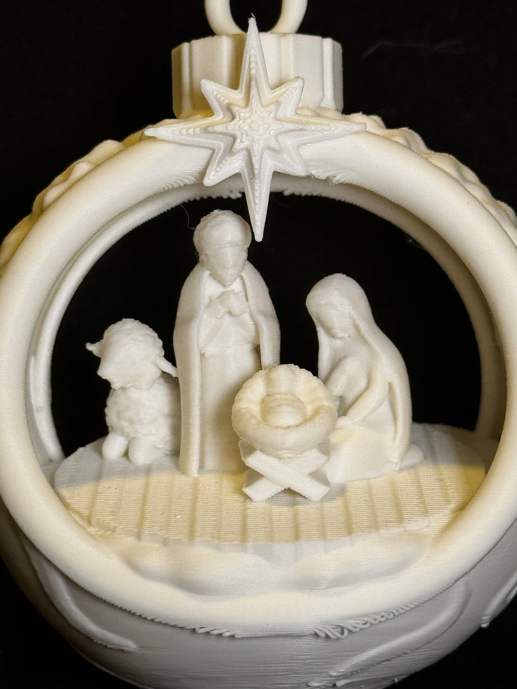 3D Nativity Inside Ornament — “O Holy Night” Christmas Display 🎄✨