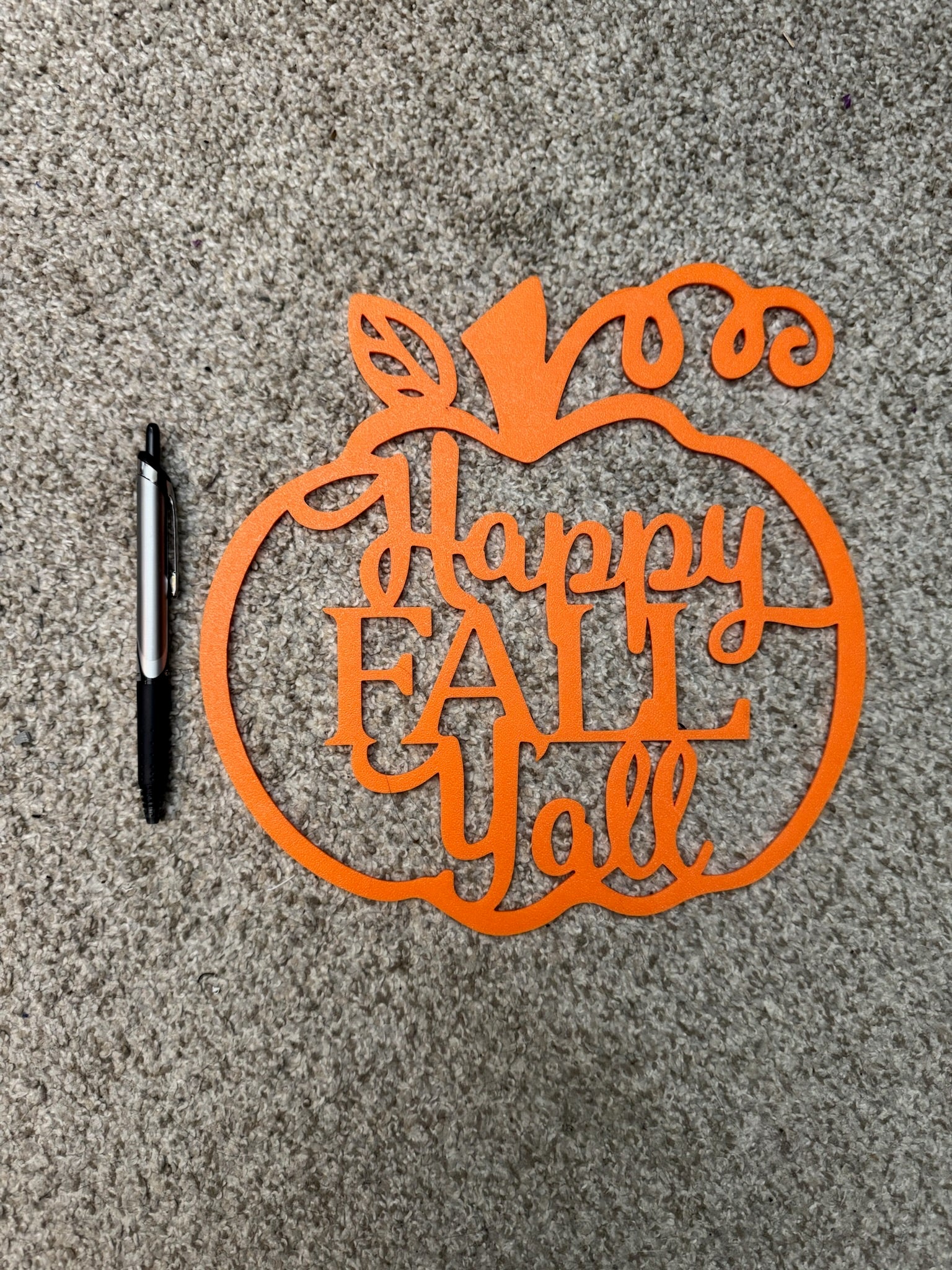 Happy Fall Y’all Pumpkin Sign – Rustic Farmhouse Fall Decor