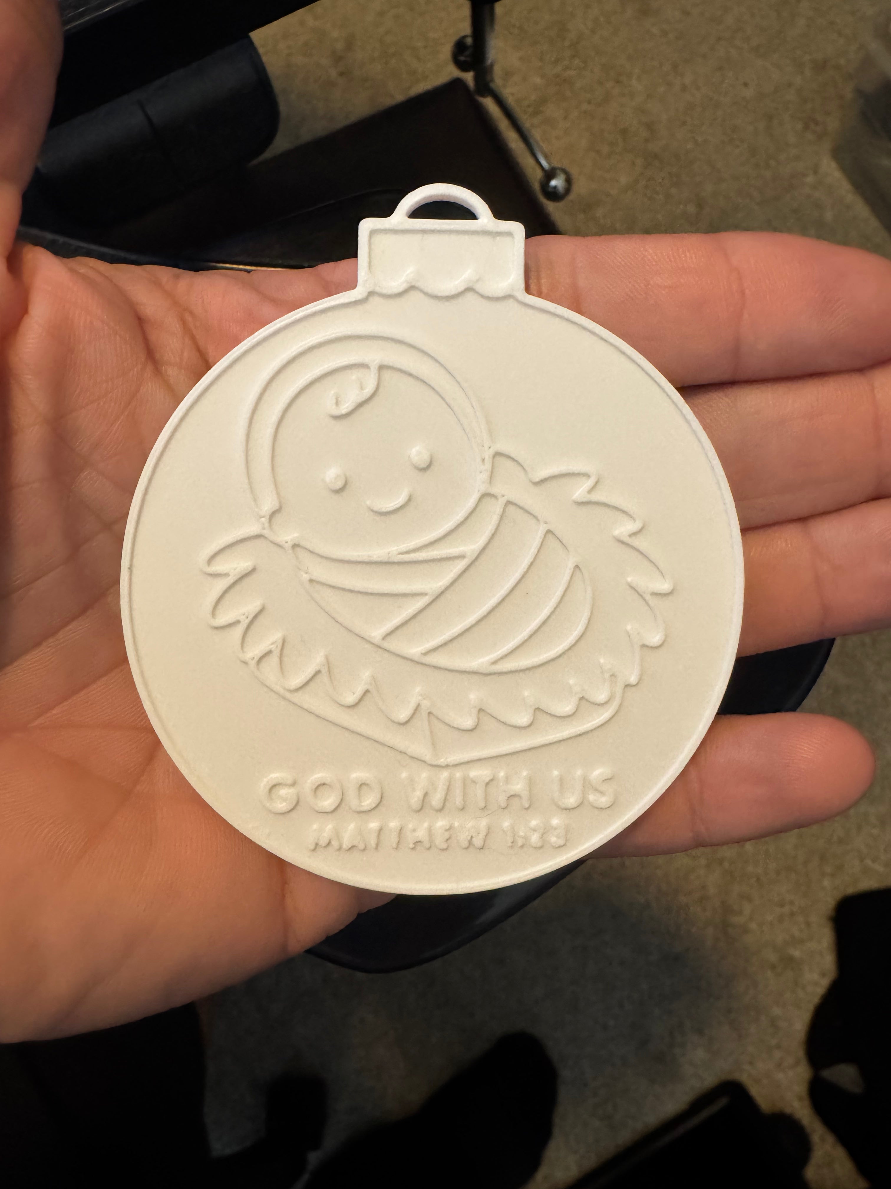 DIY “God With Us” Christmas Ornament — Nativity Craft for Kids & Families 🎄✨